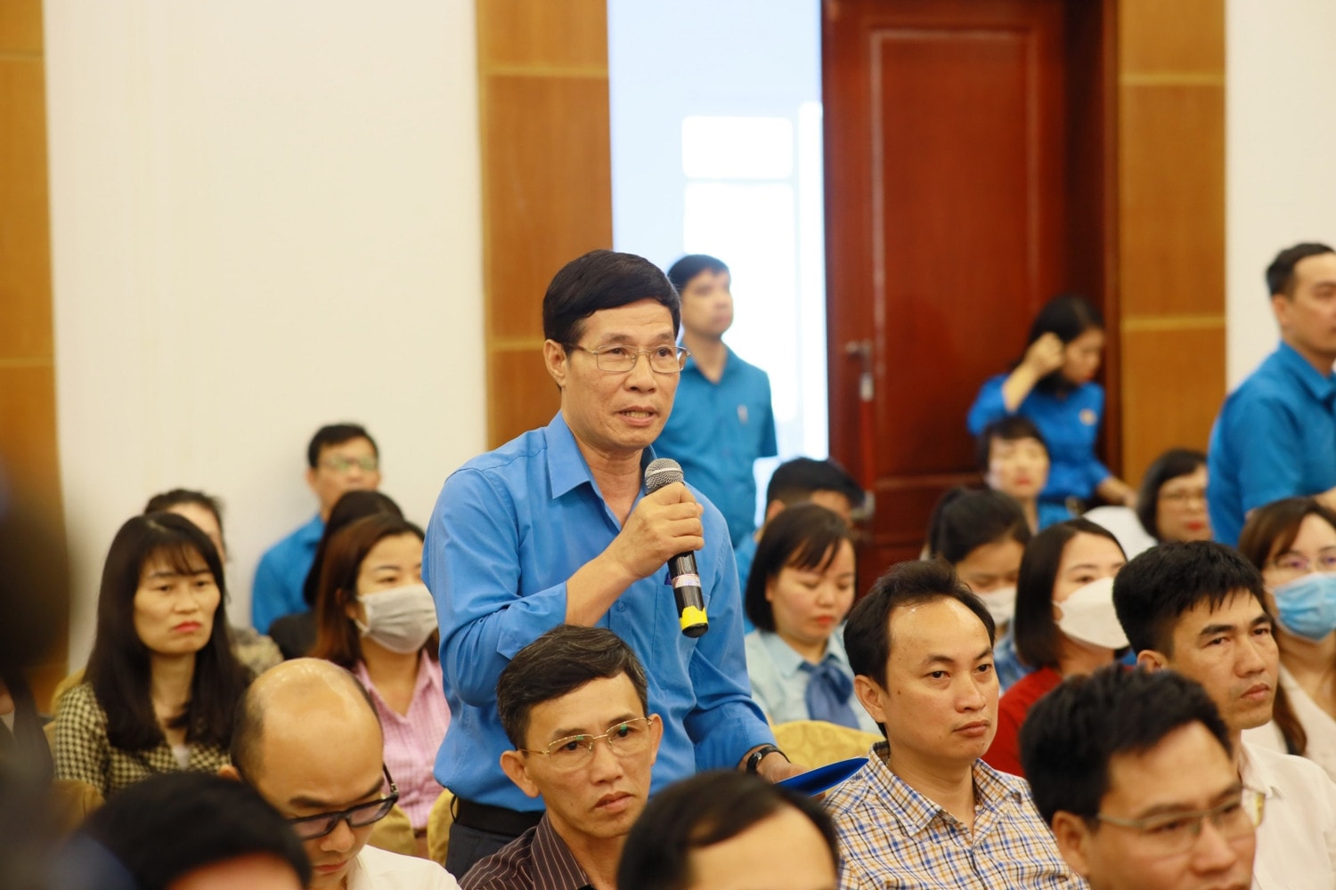 Giám đốc Học viện Chính trị Quốc gia Hồ Chí Minh Nguyễn Xuân Thắng tiếp xúc cử tri chuyên đề với công nhân, lao động Quảng Ninh -0