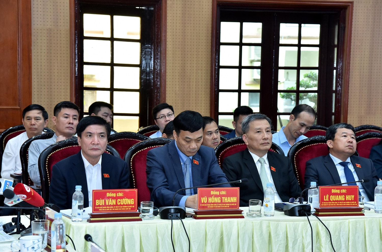 Chủ tịch Quốc hội Vương Đình Huệ làm việc với Ban Thường vụ Tỉnh ủy Hà Nam -0