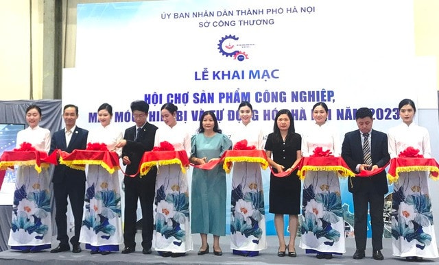 Khai mạc Hội chợ sản phẩm công nghiệp và tự động hóa Hà Nội năm 2023