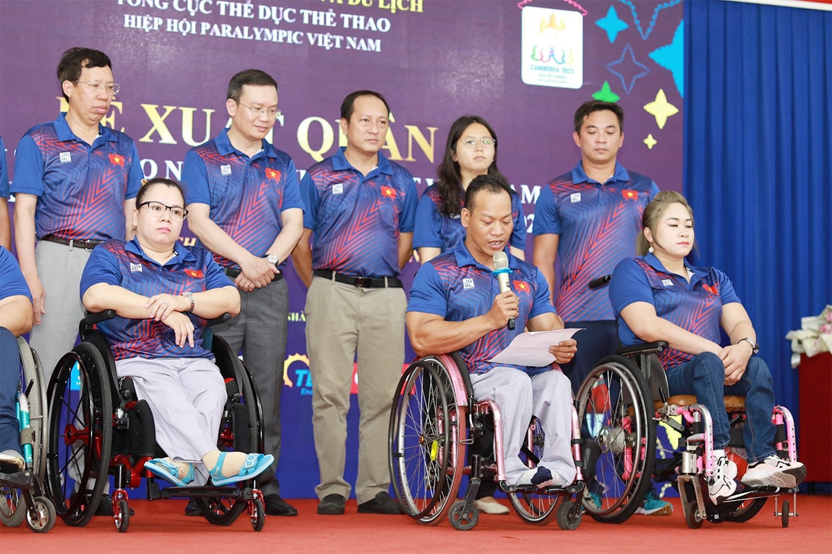 Lễ xuất quân Đoàn thể thao người khuyết tật Việt Nam tham dự ASEAN Paragames 12 -1