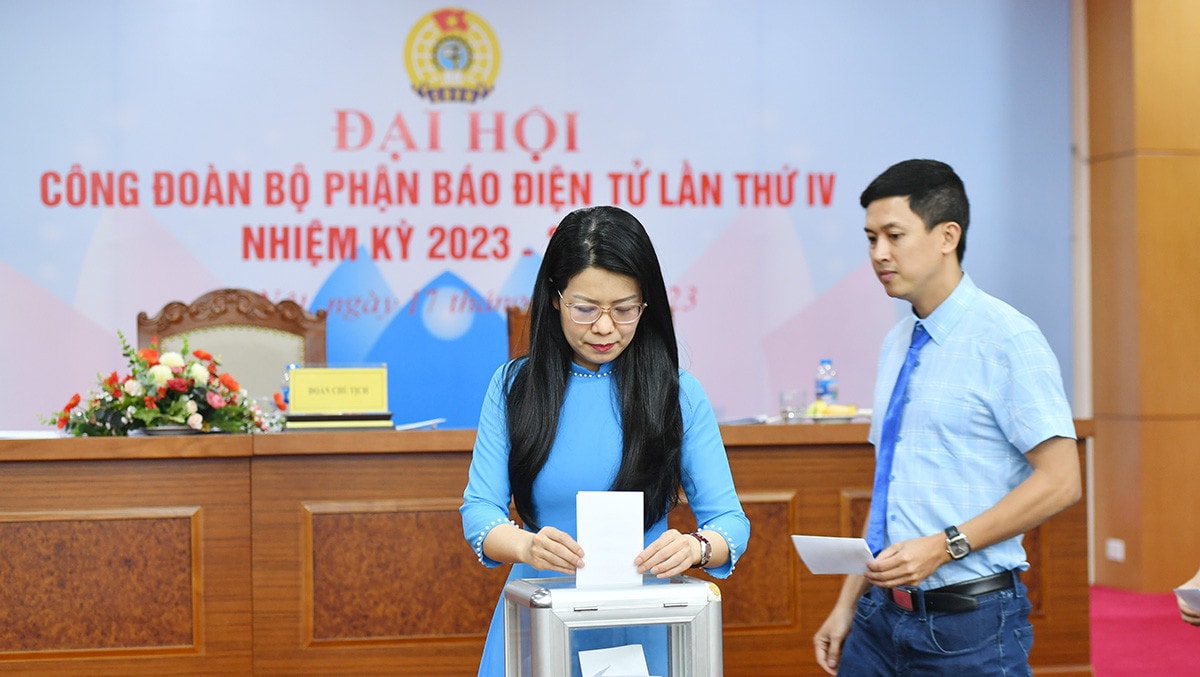 Đại hội Công đoàn Báo Điện tử, Báo Đại biểu Nhân dân nhiệm kỳ 2023 - 2028 -8