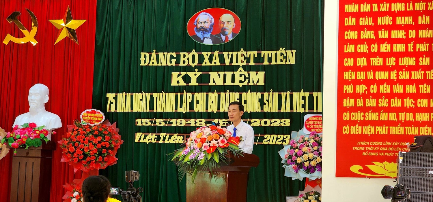 Đảng bộ xã Việt Tiến kỷ niệm 75 năm ngày thành lập chi bộ Đảng Cộng sản đầu tiên -0