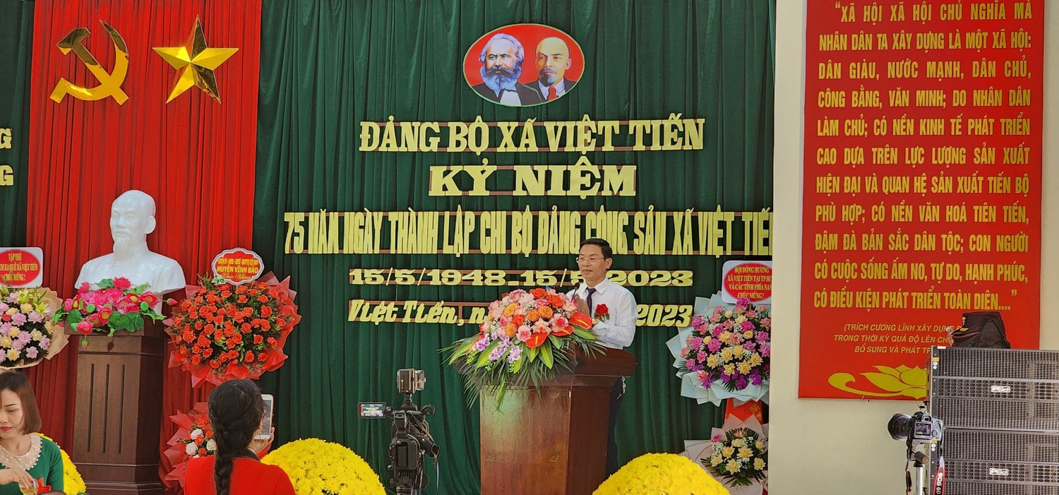 Đảng bộ xã Việt Tiến kỷ niệm 75 năm ngày thành lập chi bộ Đảng Cộng sản đầu tiên -0