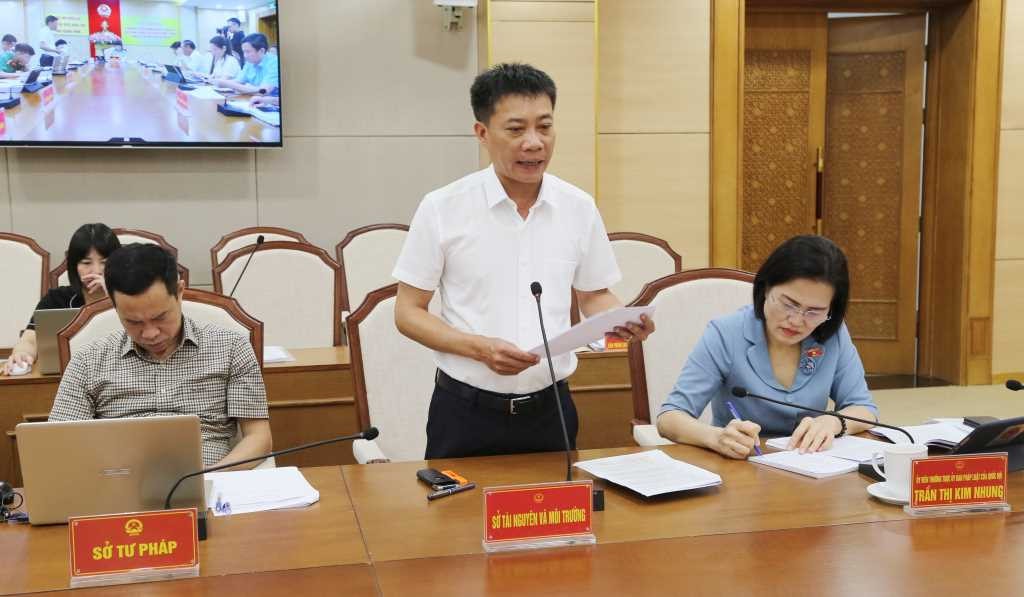 Đoàn ĐBQH tỉnh lấy ý kiến tham gia vào dự án Luật Đất đai (sửa đổi), Luật Tài nguyên nước (sửa đổi)