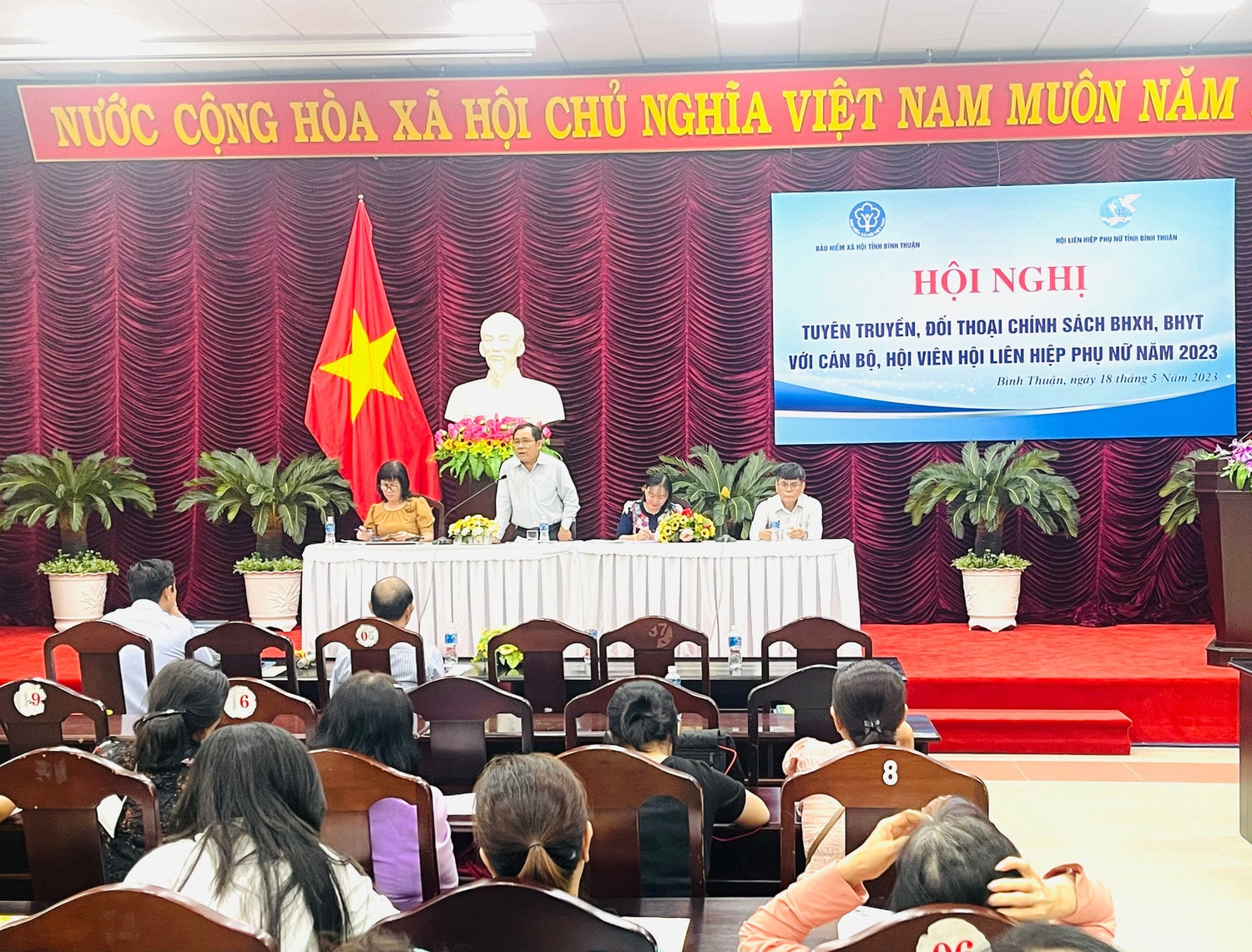 Tuyên truyền chính sách bảo hiểm cho 150 cán bộ, hội viên phụ nữ -0