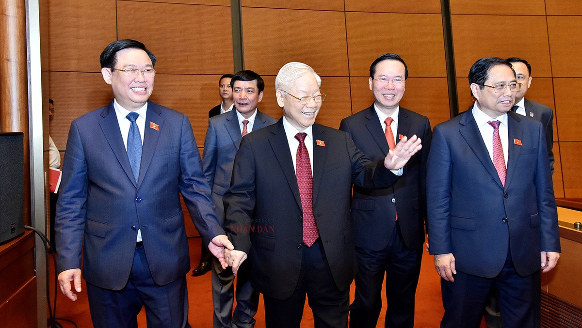 Một số hình ảnh phiên khai mạc Kỳ họp thứ Năm, Quốc hội Khoá XV