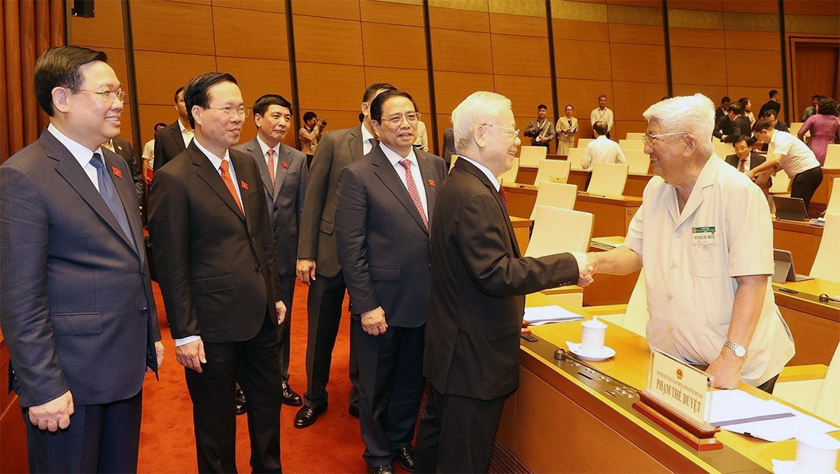 Một số hình ảnh phiên khai mạc Kỳ họp thứ Năm, Quốc hội Khoá XV -1