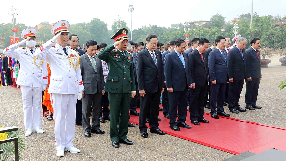 Một số hình ảnh phiên khai mạc Kỳ họp thứ Năm, Quốc hội Khoá XV