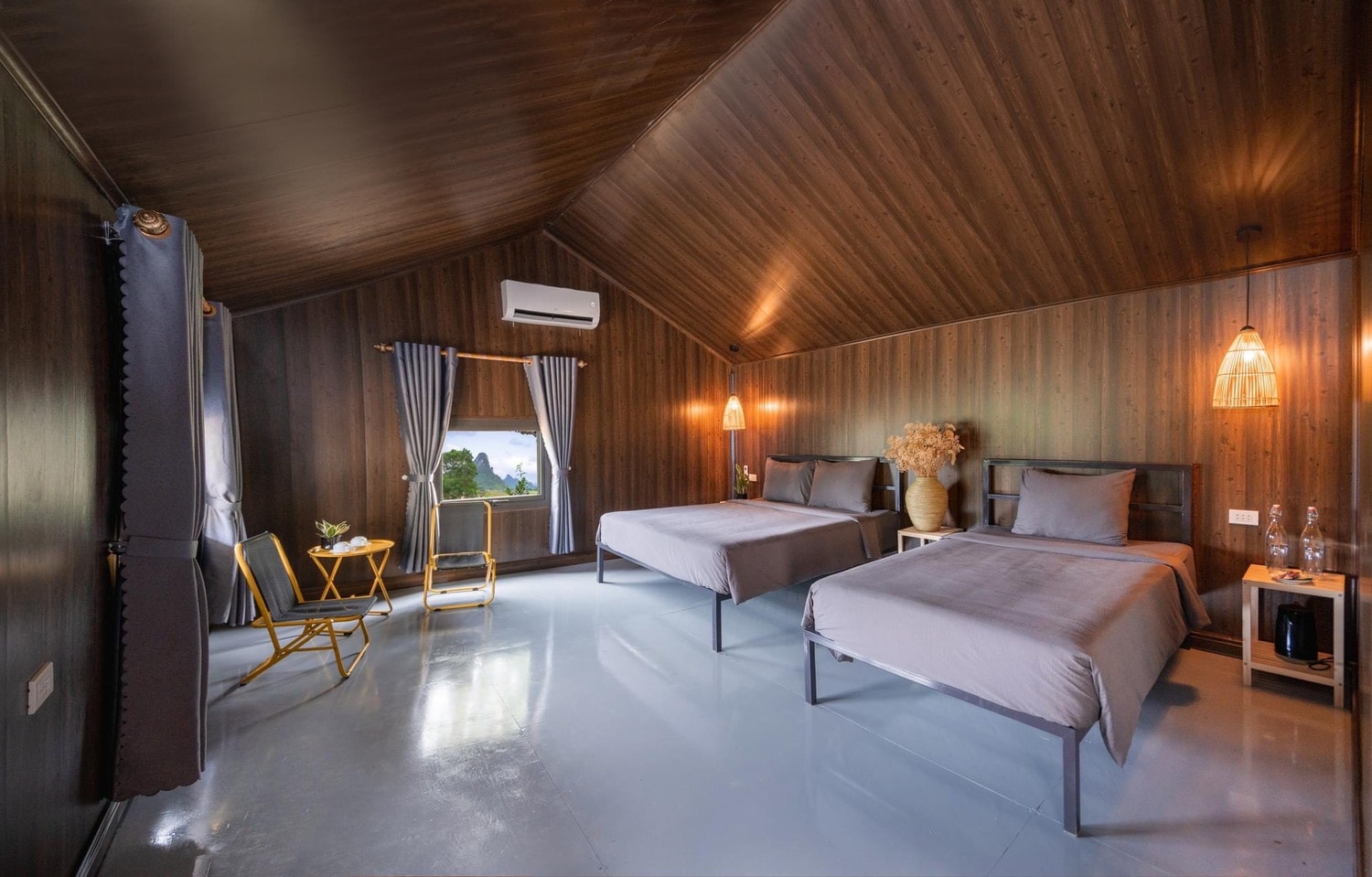Homestay được thiết kế với không gian rộng rãi và tiện nghi - Ảnh: Oxalis 