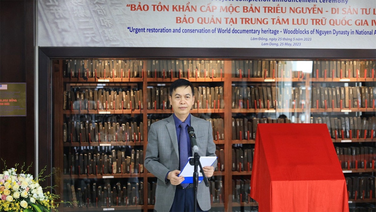 Hoàn thành dự án Bảo tồn khẩn cấp mộc bản triều Nguyễn -0