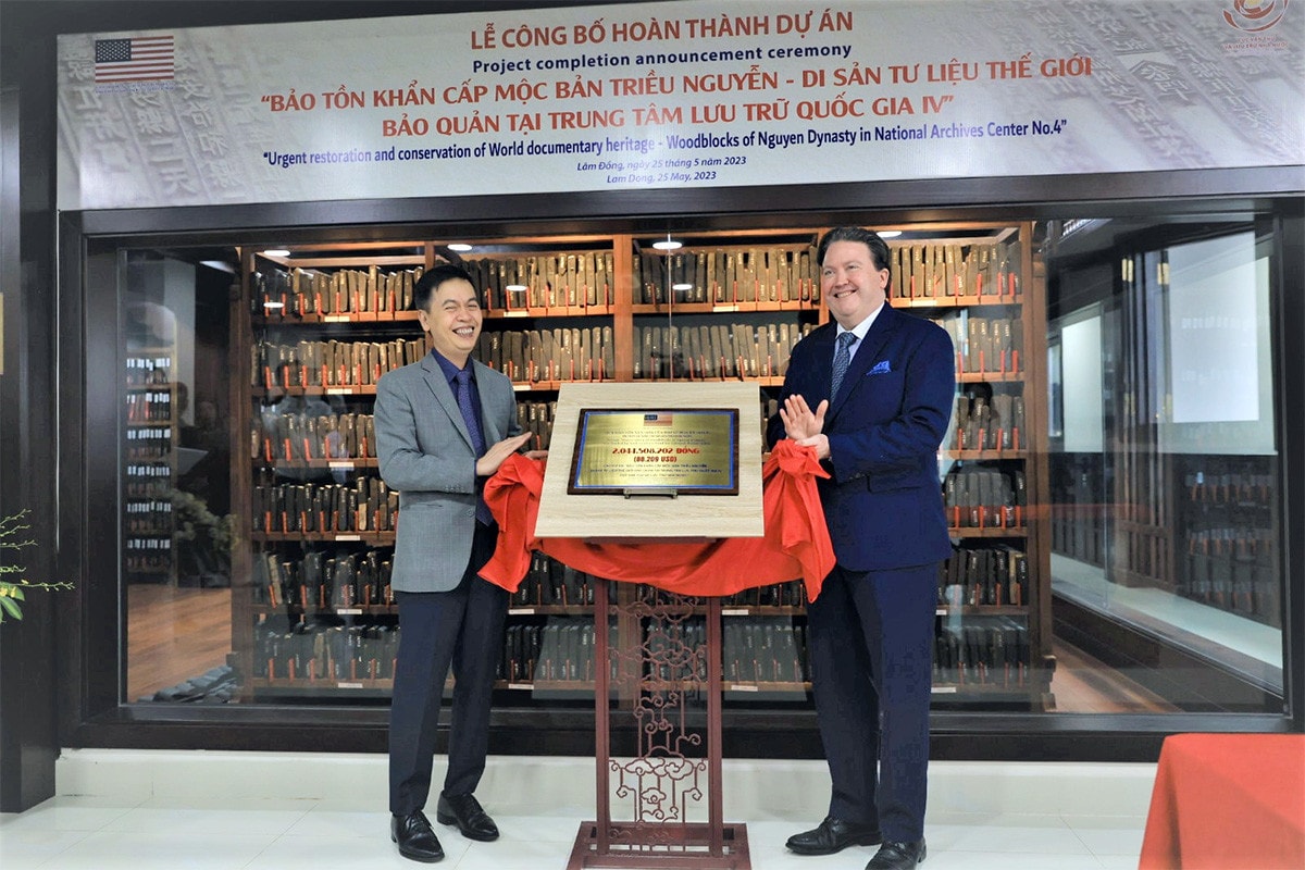 Hoàn thành dự án Bảo tồn khẩn cấp mộc bản triều Nguyễn -3