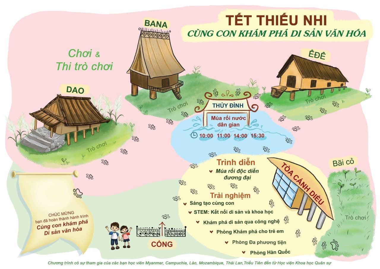 Tết thiếu nhi: Cùng con khám phá di sản văn hóa -0