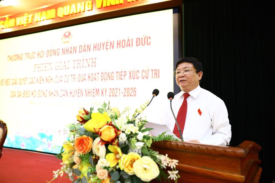 HĐND huyện Hoài Đức tổ chức phiên giải trình giải đáp kiến nghị cử tri -0