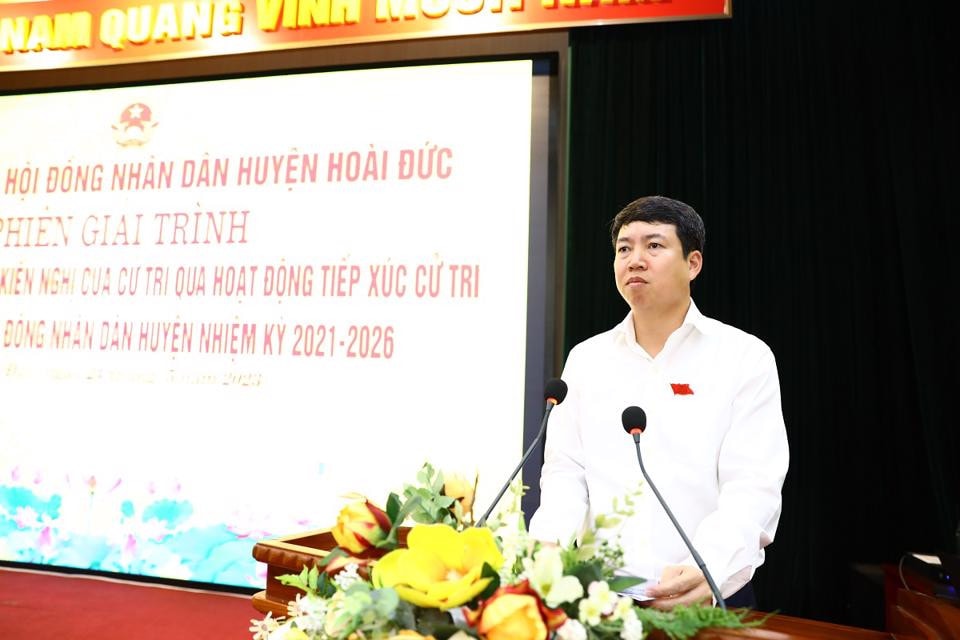 HĐND huyện Hoài Đức tổ chức phiên giải trình giải đáp kiến nghị cử tri -0