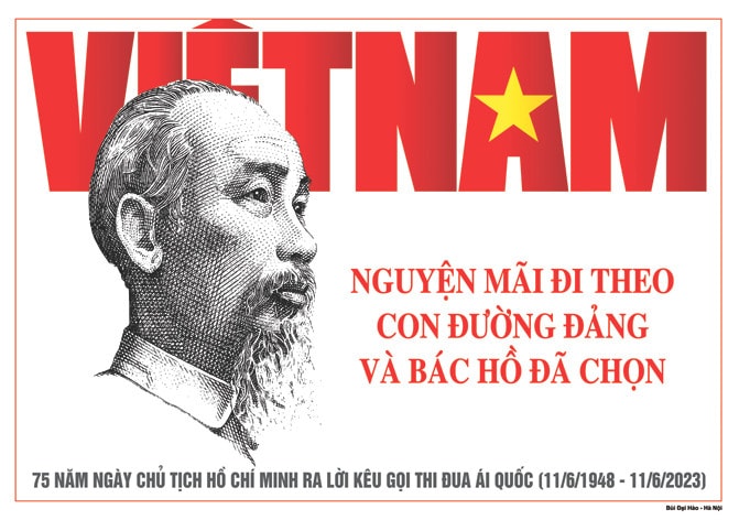Bộ tranh cổ động tuyên truyền 75 năm Bác Hồ ra Lời kêu gọi 