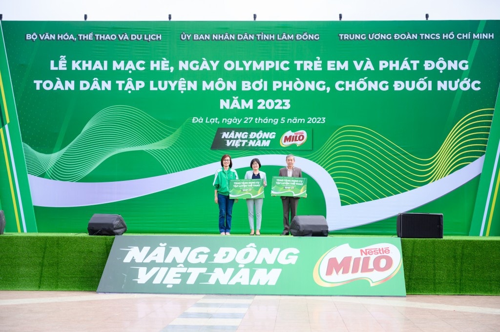 Nestlé MILO đồng hành cùng Lễ Khai mạc hè, Ngày Olympic trẻ em và Chương trình bơi an toàn, phòng, chống đuối nước năm 2023 -0