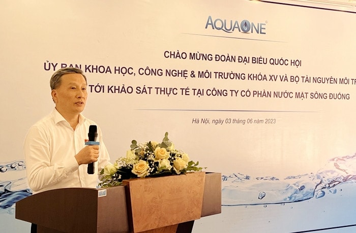 Thường trực Ủy ban Khoa học, công nghệ và môi trường khảo sát thực tế khai thác, sản xuất, kinh doanh nước sạch tại Hà Nội -0