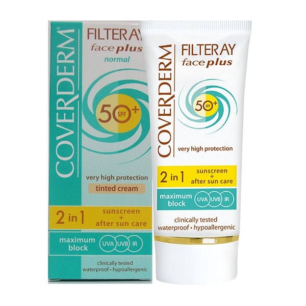 Kem chống nắng COVERDERM FILTERAY FACE PLUS SPF 50+ NORMAL TINTED (COOL BEIGE)