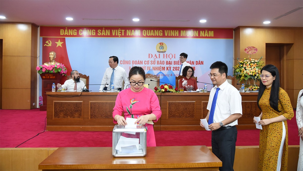 Đại hội Công đoàn cơ sở Báo Đại biểu Nhân dân nhiệm kỳ 2023 - 2028