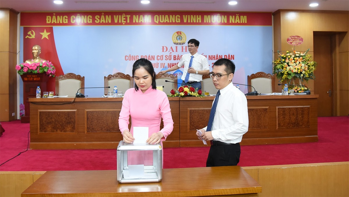 Đại hội Công đoàn cơ sở Báo Đại biểu Nhân dân nhiệm kỳ 2023 - 2028
