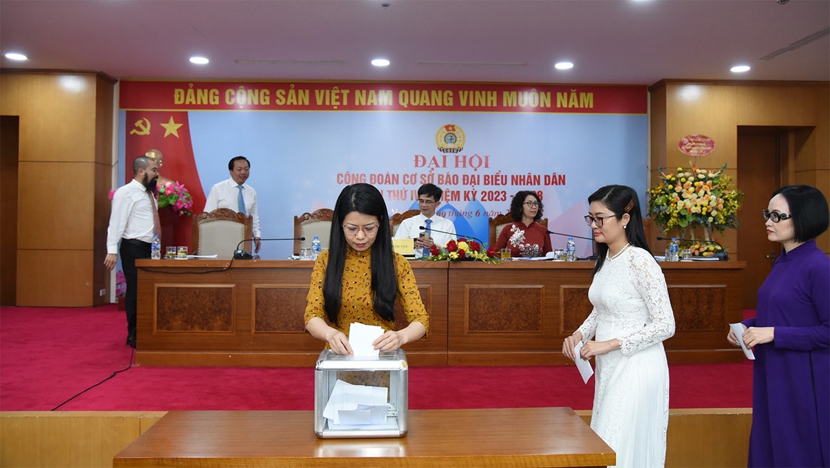 Đại hội Công đoàn cơ sở Báo Đại biểu Nhân dân nhiệm kỳ 2023 - 2028
