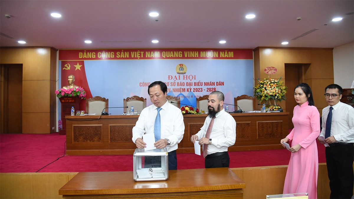 Đại hội Công đoàn cơ sở Báo Đại biểu Nhân dân nhiệm kỳ 2023 - 2028