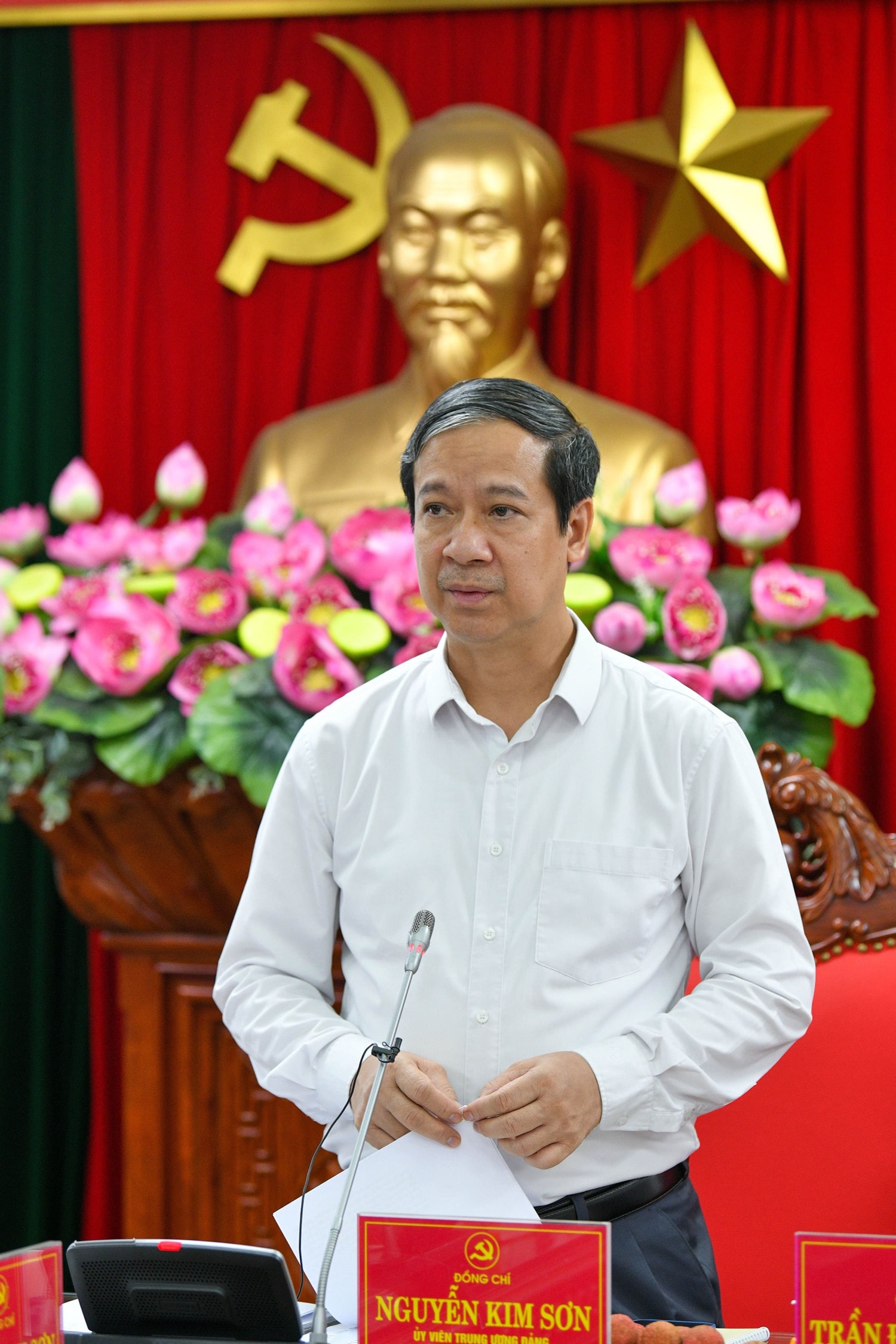 Bộ trưởng Nguyễn Kim Sơn làm việc với tỉnh Hải Dương về các vấn đề giáo dục đào tạo -0