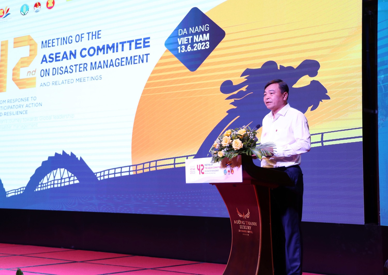 Thứ trưởng Nguyễn Hoàng Hiệp phát biểu khai mạc hội nghị Khai mạc Hội nghị thường niên Ủy ban ASEAN về Quản lý thiên tai năm 2023 -0
