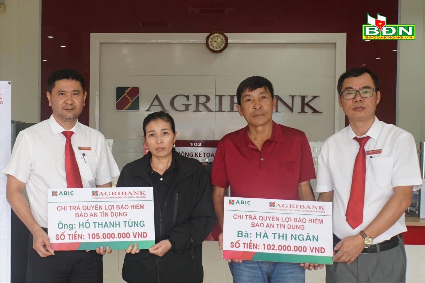 Bảo hiểm Agribank trả hơn 400 triệu đồng cho khách hàng -0