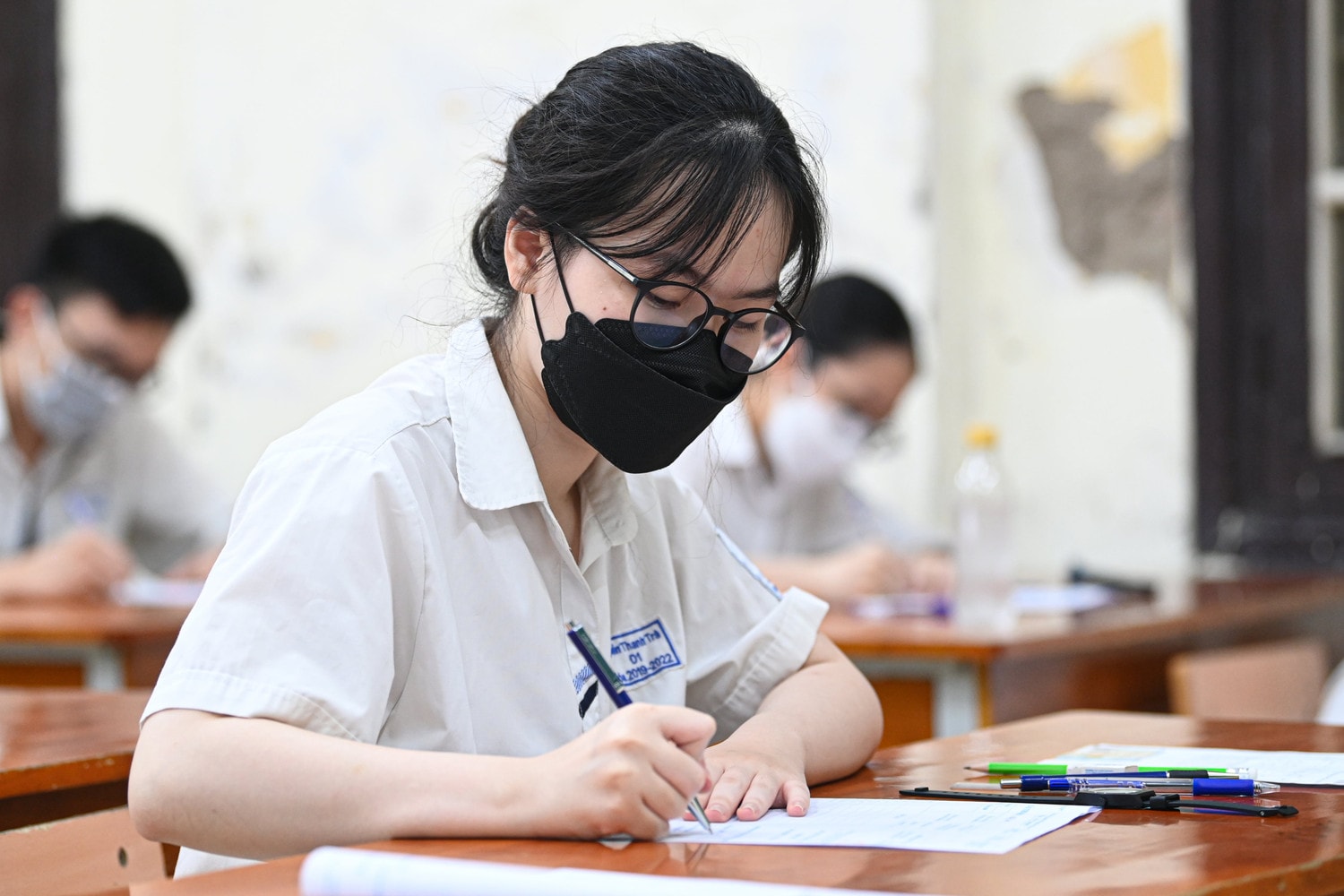Thí sinh dự thi tốt nghiệp THPT năm 2022 (Hình minh họa) Chính thức: Chứng chỉ ngoại ngữ cấp sau ngày 10.9 vẫn được miễn thi tốt nghiệp THPT -0