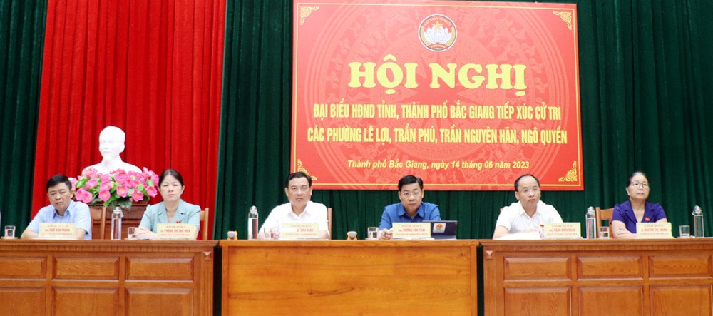 Đại biểu HĐND tỉnh, TP.Bắc Giang tiếp xúc cử tri 16 phường, xã trên địa bàn TP. Bắc Giang -0