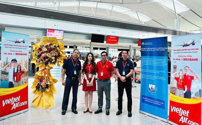 (Tin tuyên truyền theo HĐ. Nhờ Ban thư ký báo điện tử phát hành ngày 16.6).Vietjet khai trương đường bay thẳng Thành phố Hồ Chí Minh với Brisbane, Úc -0