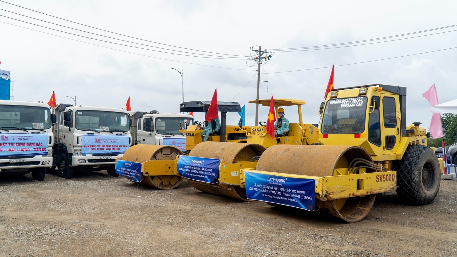Các đơn vị thi công đã sẵn sàng triển khai dự án