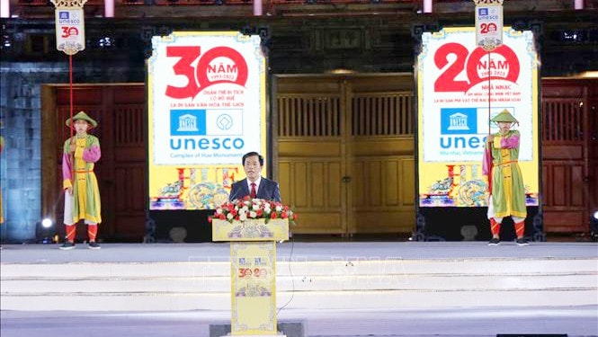Lễ kỷ niệm 30 năm Quần thể Di tích Cố đô Huế và 20 năm Nhã nhạc - Âm nhạc Cung đình Việt Nam được UNESCO vinh danh -0