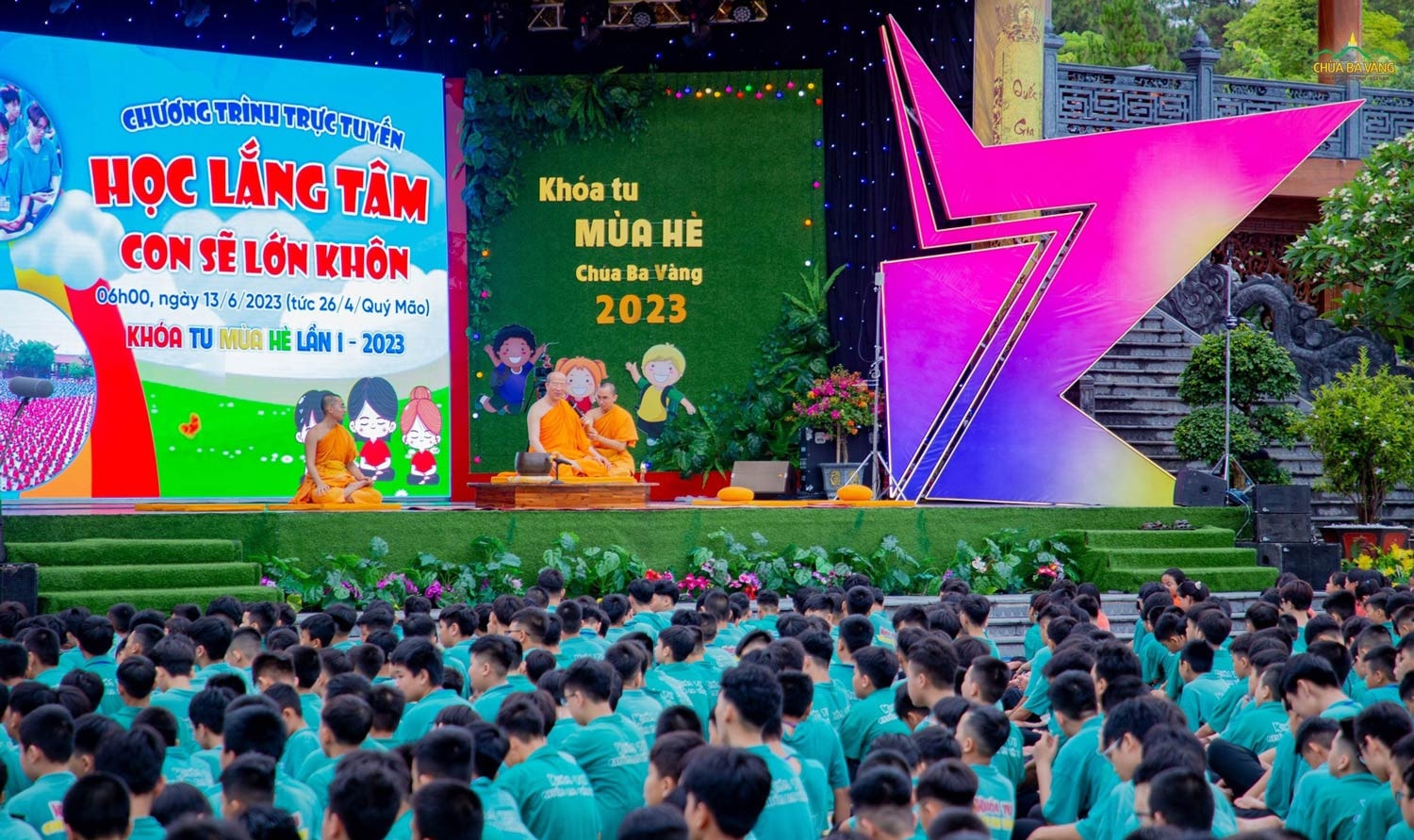 Chùa Ba Vàng tạm biệt hơn 7000 khóa sinh Khóa tu mùa hè “Con sẽ lớn khôn” -0