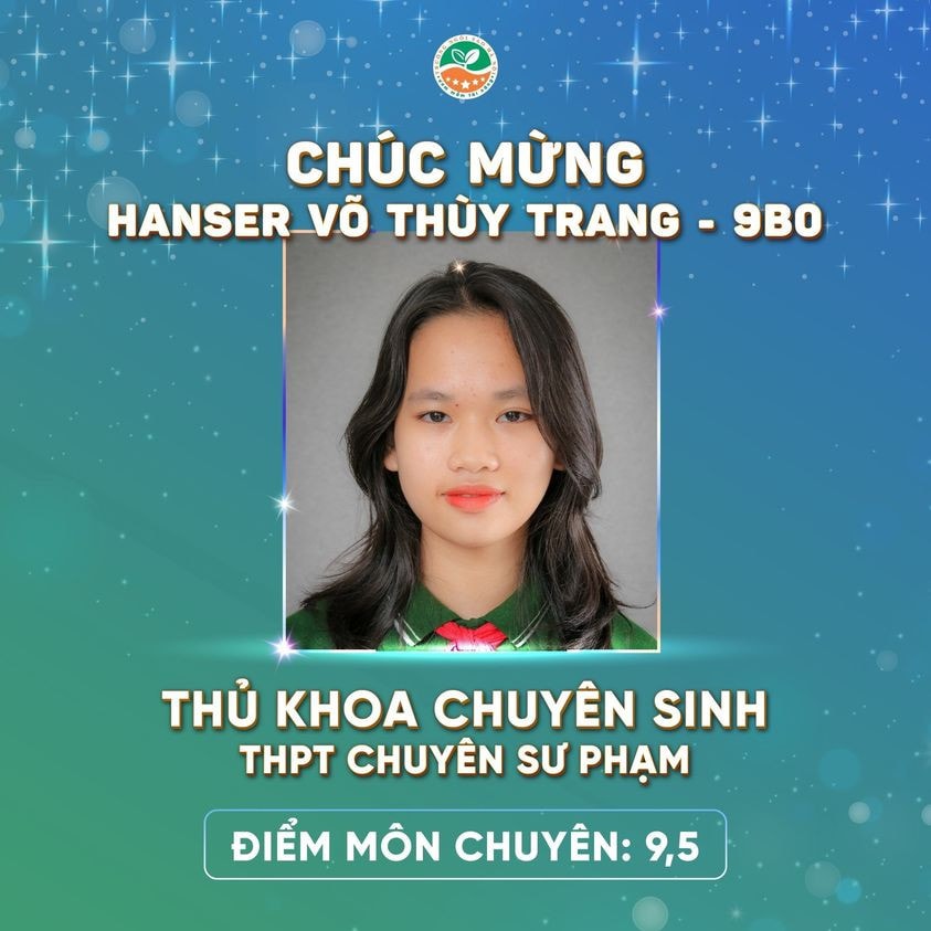 Thủ khoa chuyên Sinh Trường THPT chuyên Sư phạm “rẽ hướng” từ lớp chuyên Anh -0