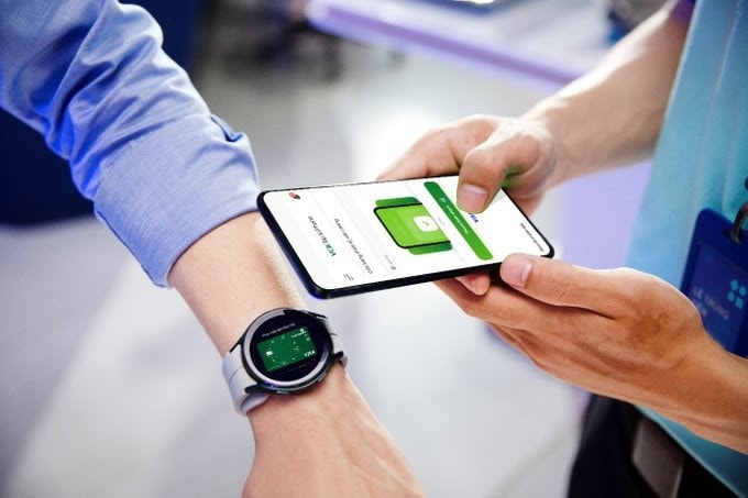 Sản phẩm VCB Tap to Phone - công nghệ biến điện thoại thành máy POS của Vietcombank. Nguồn: Vietcombank