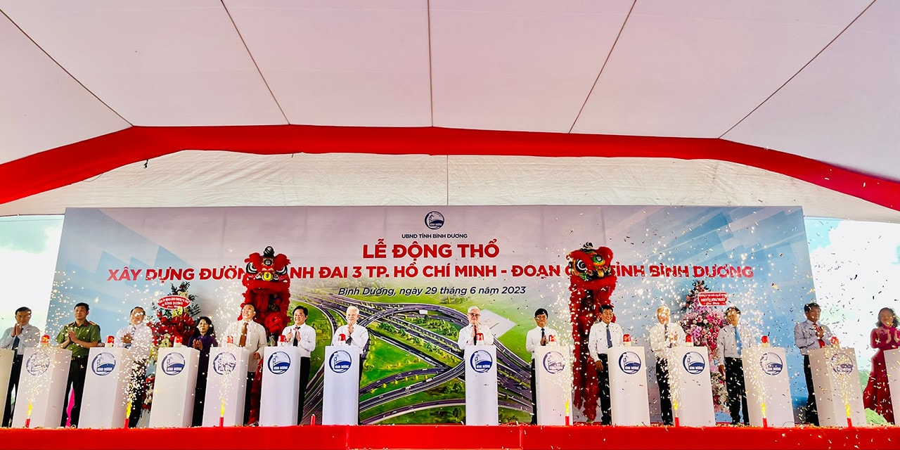 Bình Dương động thổ, khởi công xây dựng dự án đường Vành đai 3 TP. Hồ Chí Minh