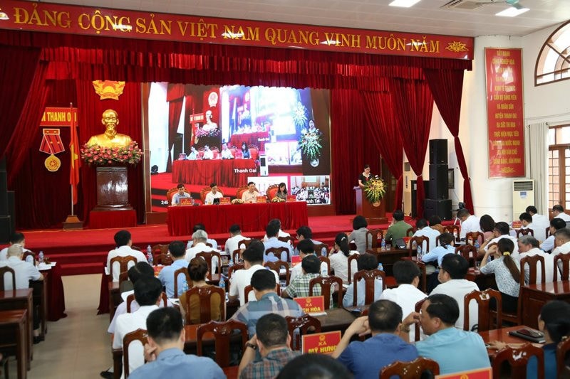 Đoàn ĐBQH thành phố Hà Nội tiếp xúc cử tri tại huyện Thanh Oai, Thanh Trì và quận Hà Đông -0