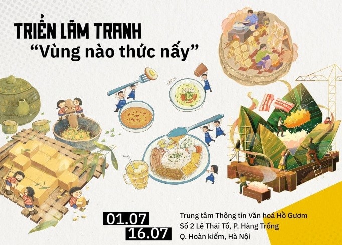 Giới thiệu ẩm thực Việt qua tranh minh họa