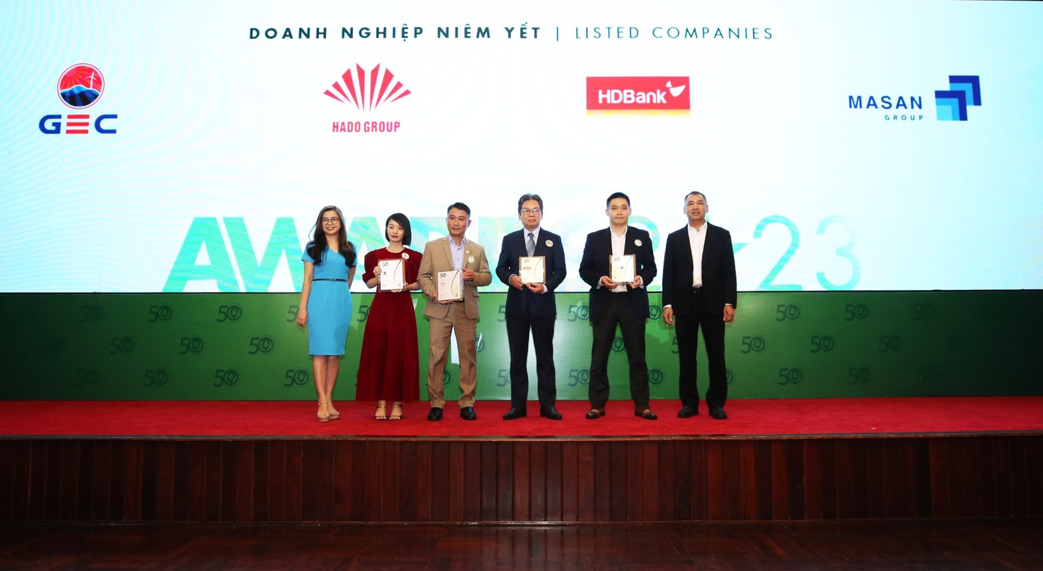 Masan Group tiếp tục được vinh danh tại Top 50 Doanh nghiệp phát triển bền vững năm 2023 -0