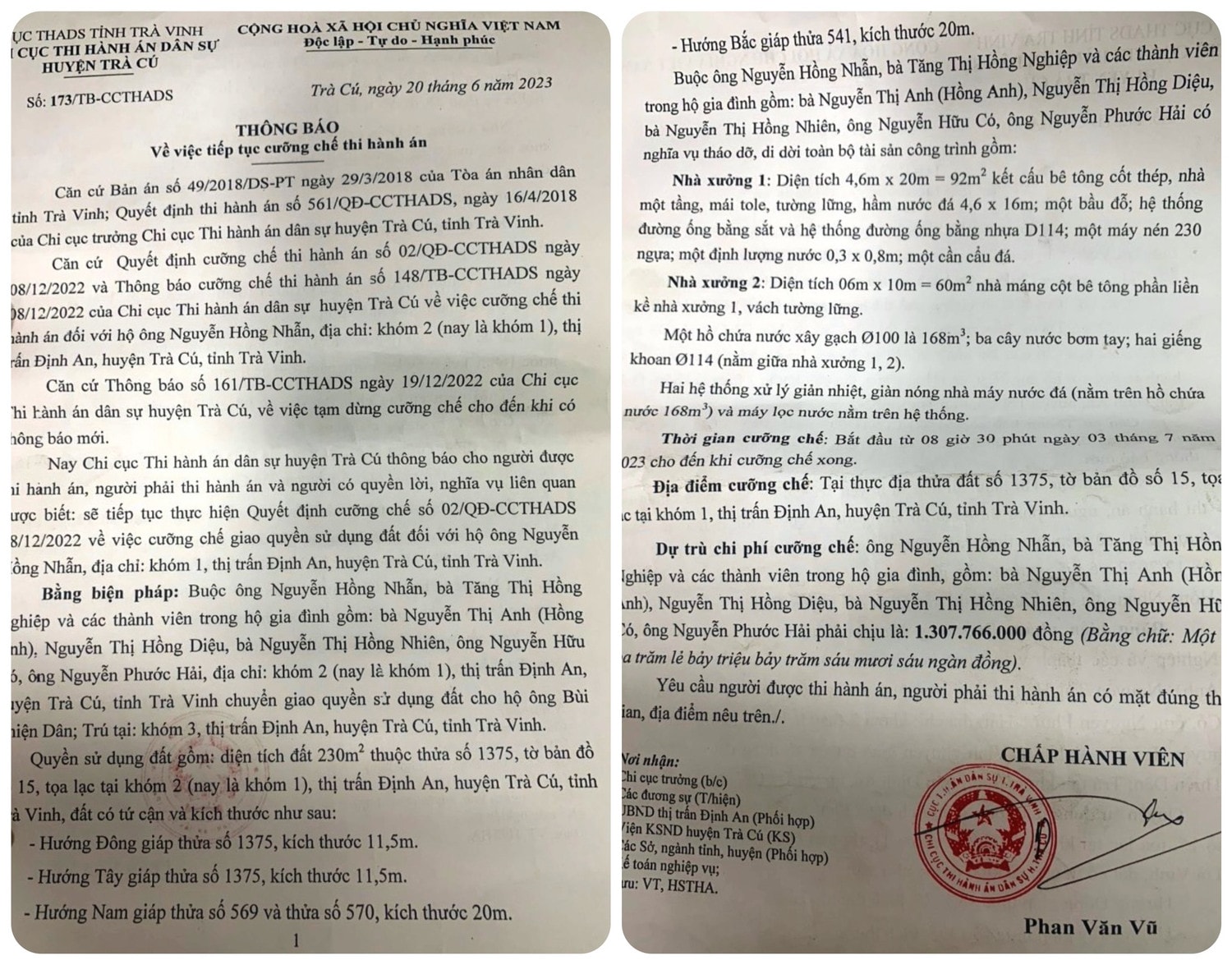 Bài 1: Sắp cưỡng chế nhà máy nước đá “mọc” trên đất người hơn một thập kỷ