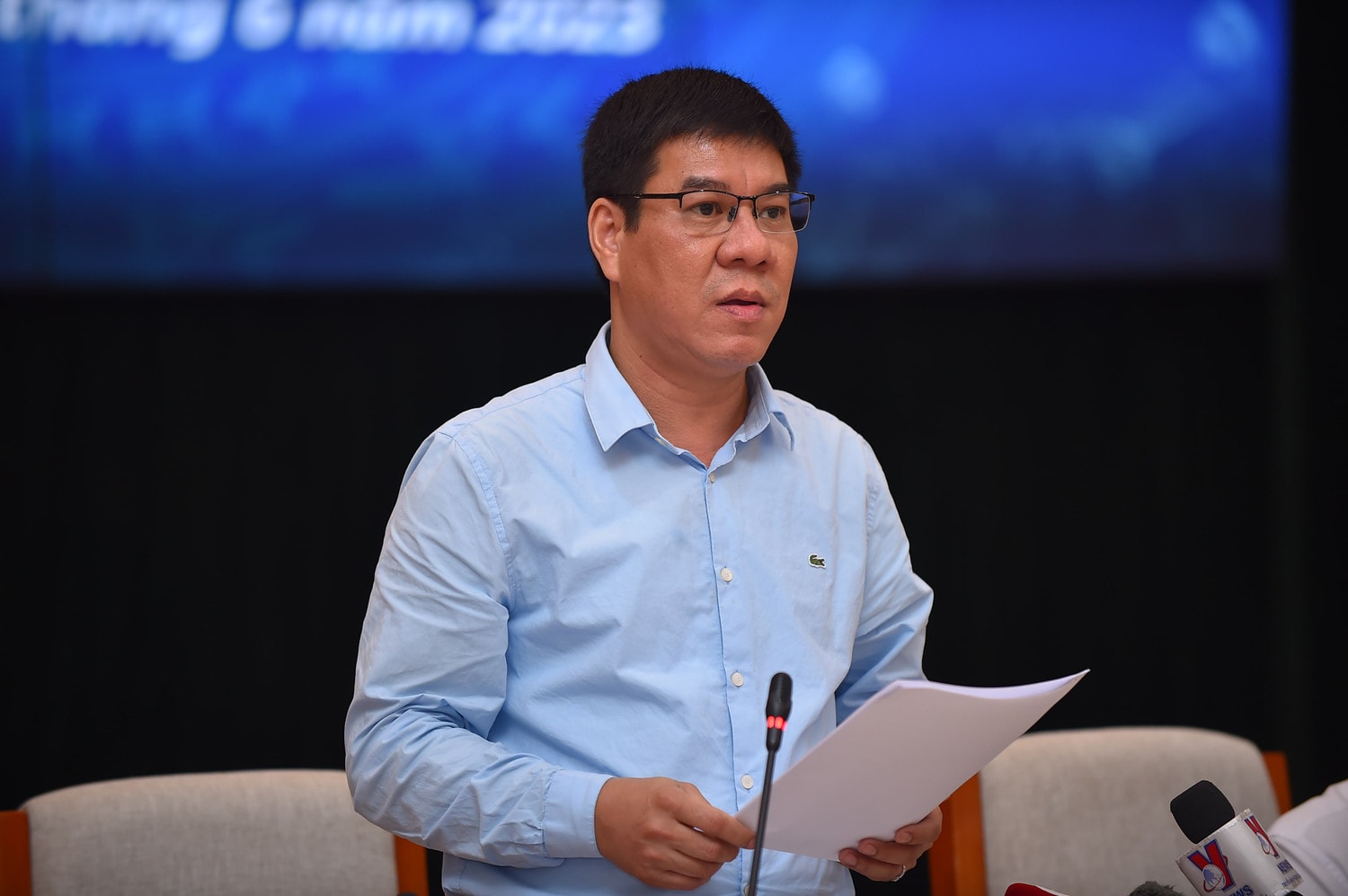 PGS.TS Huỳnh Văn Chương đề nghị các địa phương thực hiện chặt chẽ, nghiêm túc quy trình chấm thi, xử lý dữ liệu và công bố kết quả thi (Ảnh: Trần Hiệp) Từ hôm nay 30.6: Chuẩn bị cho việc chấm thi tốt nghiệp THPT 2023 -0