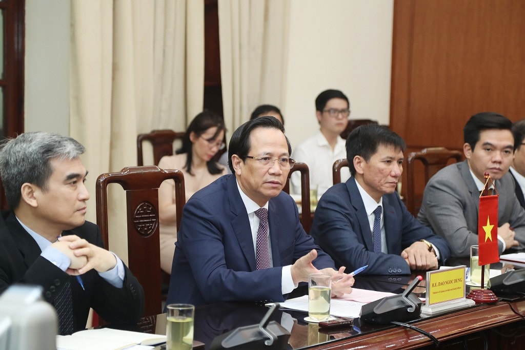 Bộ trưởng Đào Ngọc Dung tiếp và làm việc cùng Tổng Giám đốc Tổ chức Lao động Quốc tế -0