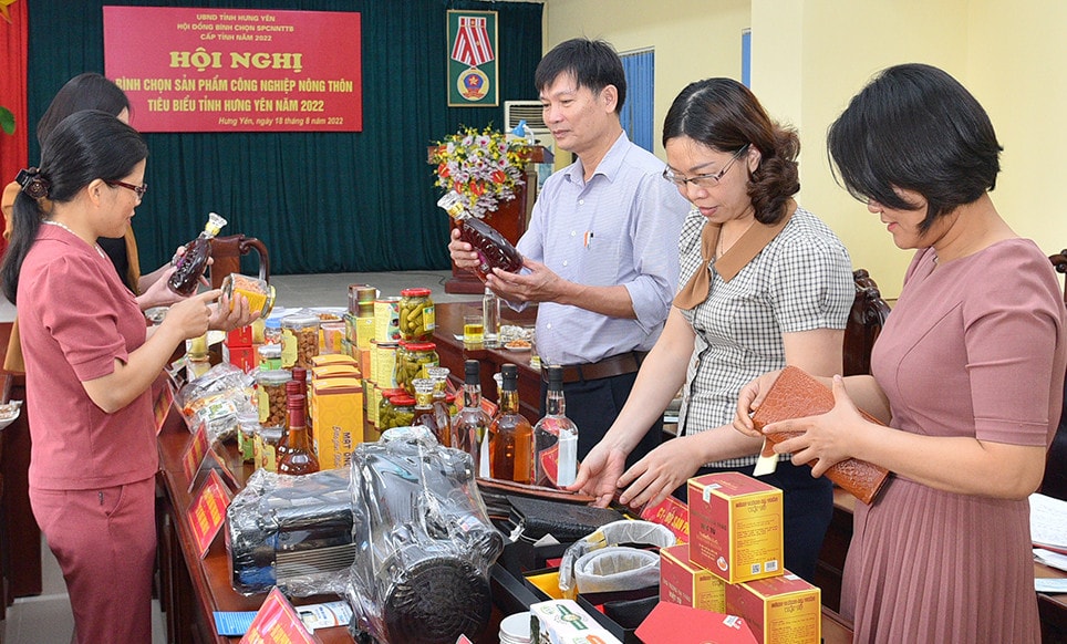 Hưng Yên bình chọn sản phẩm công nghiệp nông thôn tiêu biểu năm 2022