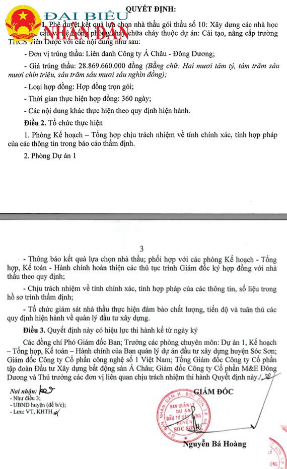 Huyện Sóc Sơn: 