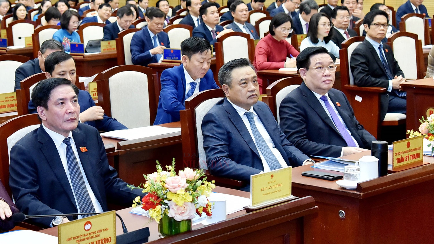 Một số hình ảnh Chủ tịch Quốc hội Vương Đình Huệ dự khai mạc Kỳ họp thứ 12, HĐND thành phố Hà Nội Khoá XVI