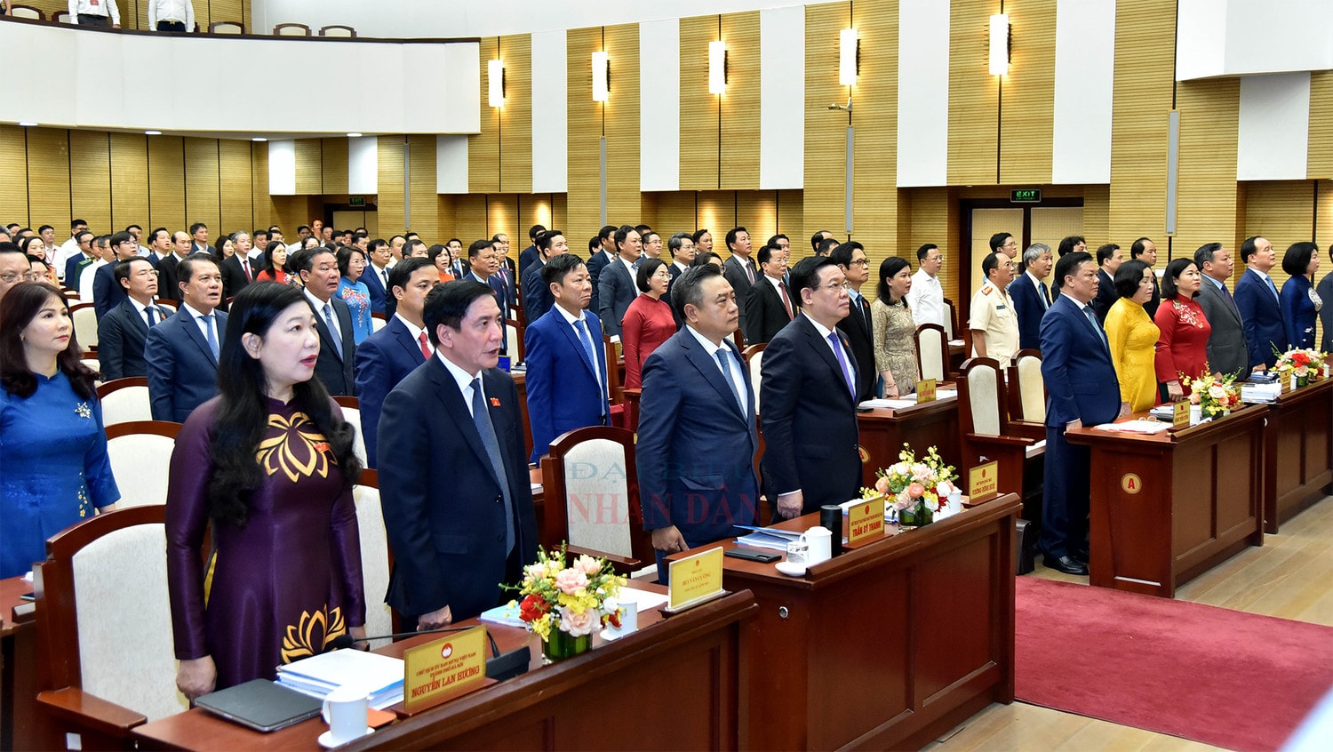 Một số hình ảnh Chủ tịch Quốc hội Vương Đình Huệ dự khai mạc Kỳ họp thứ 12, HĐND thành phố Hà Nội Khoá XVI