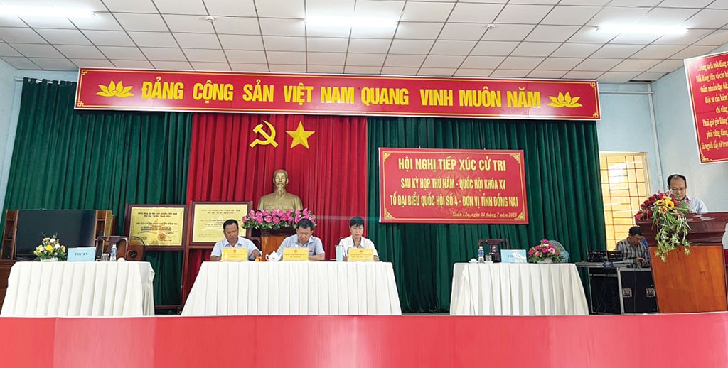 Chủ nhiệm Ủy ban Đối ngoại Vũ Hải Hà tiếp xúc cử tri tại Đồng Nai -0