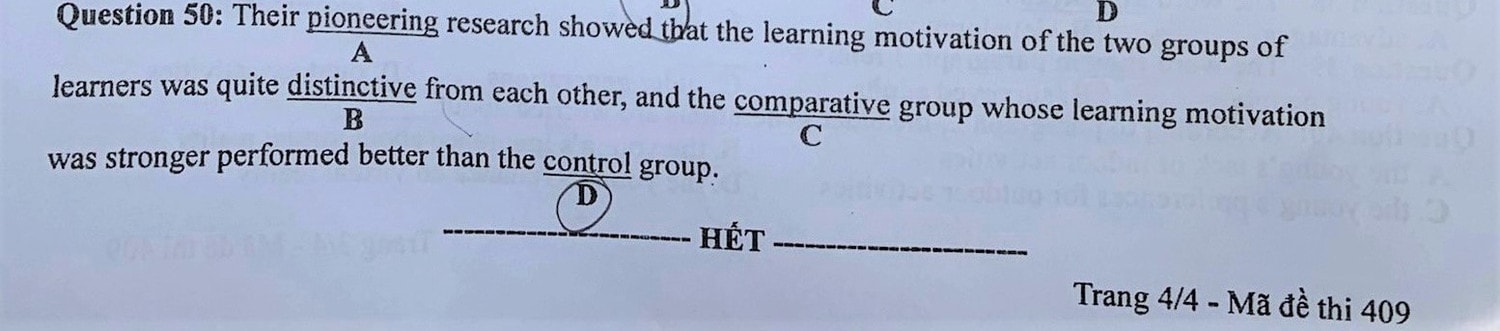 Bộ GD-ĐT đang cân nhắc chuyên môn về đáp án môn tiếng Anh thi tốt nghiệp THPT -0